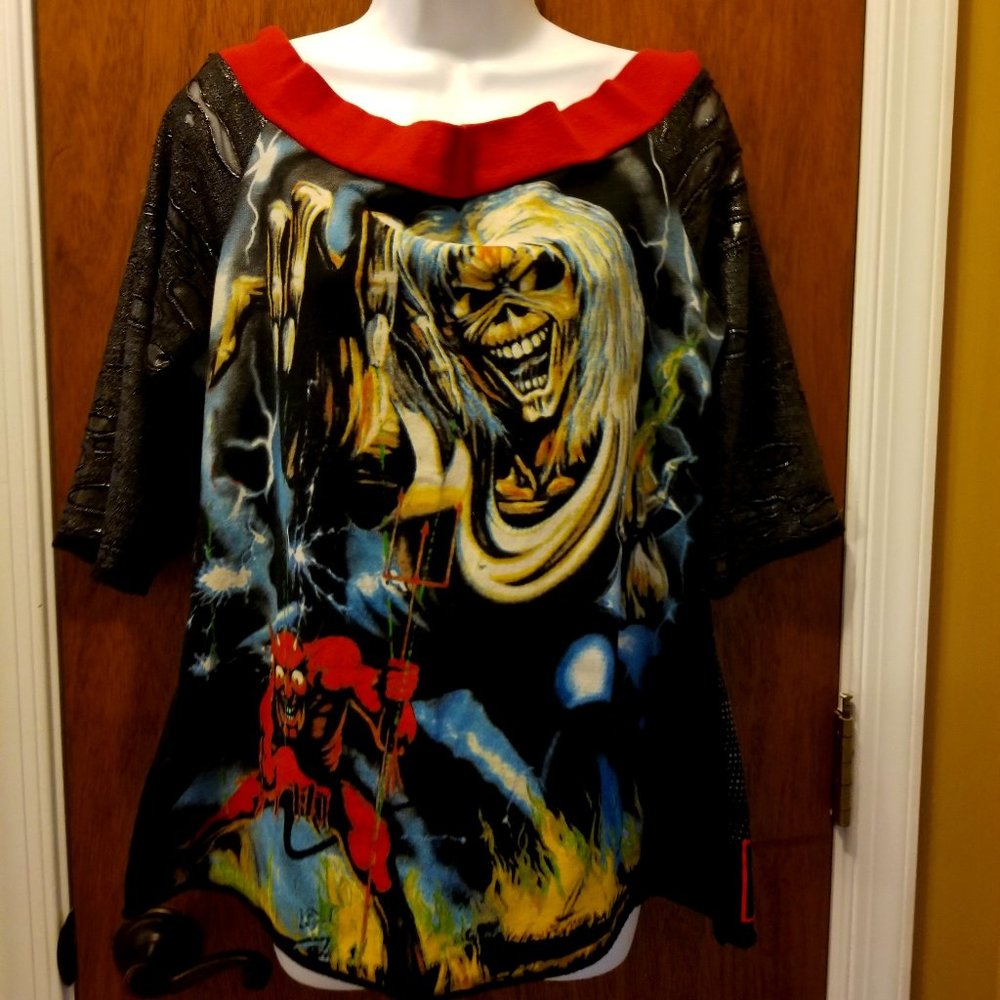 OOAK Custom Made Womens Iron Maiden Top